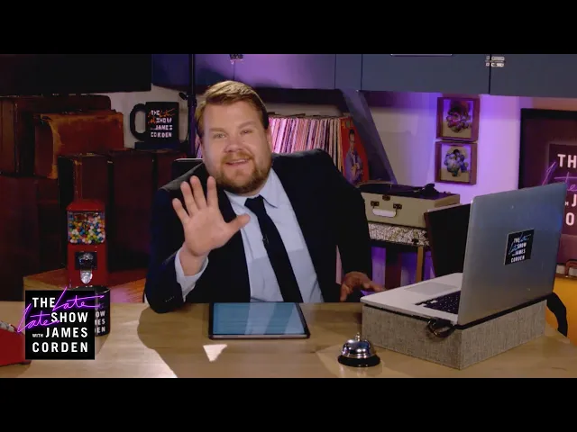 james corden s eye is on the mend